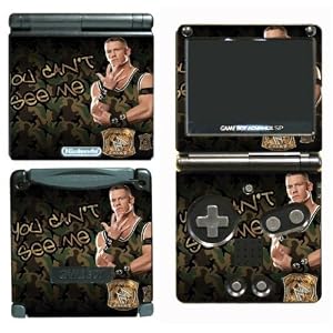 John Cena WWE Champion Belt SKIN Nintendo GBA SP by Gamerz Skinz