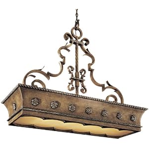 Metropolitan Montparnasse N6107-196 Linear (36H x 46W) Pool Table 12-LT 720w Pendant... by Metrolpolitan Lighting
