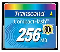 Transcend 256MB High-Speed 80x CompactFlash Card- Blue(TS256MCF80)