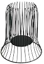 Tag Entertaining Bell Wire Candle Holder, Pillar, 7" Tall