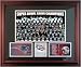 2001 New England Patriots Framed Super Bowl XXXVI Team Photo with Stats