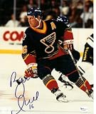 Brett Hull Autographed St. Louis Blues 8x10 Photo - Future Hall of Famer