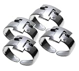 Arthur Court University of Texas Collegiate Napkin Rings, Set of 4
