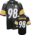 Casey Hampton Pittsburgh Steelers Black NFL Replica Jersey