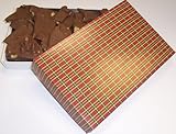 Scott's Cakes 1 lb. Milk Chocolate Walnut Bark in a Christmas Plaid Box