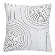 Woodgrain Outdoor Accent Pillow - Black (18 x 18")