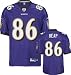 Todd Heap Jersey: Reebok Authentic Purple #86 Baltimore Ravens Jersey - 56