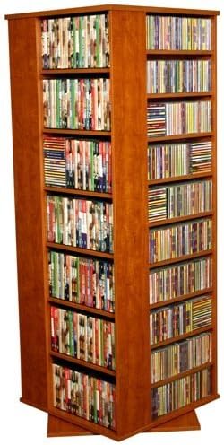 Revolving Media Storage Tower in Cherry
