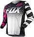 Fox Racing 180 Kids Girls MotoX Motorcycle Jerseys - Black/Pink / Medium