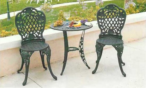 Meadow Decor Valentino Bistro Set - Cast Aluminum Bistro Set