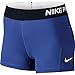Nike Women's Pro Cool 3-Inch Training Shorts (Game Royal/Black/White/Small)