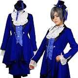 【黒執事】 本格派・伯爵シエル夜会服7点セット★ベルベットミニハット付き　Lサイズ