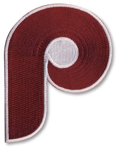 2 Patch Pack - Philadelphia Phillies Retro ''P'' MLB Baseball Jersey Patches
