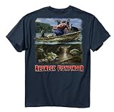 Buck Wear Inc. Red-Fishfinder Short Sleeve Tee, Blue Dusk, Medium