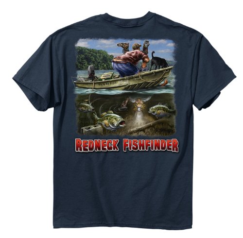 Buck Wear Inc. Red-Fishfinder Short Sleeve Tee