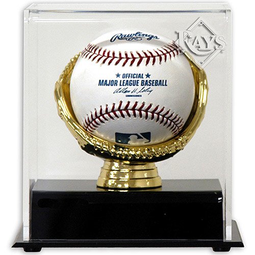 Mounted Memories Tampa Bay Rays Gold Glove Single Baseball Display Case