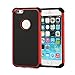 iPhone 6 Case, oneCase™ iPhone 6 4.7 Case Dual Layer Rugged Heavy Duty Impact Matte Armor Defender Hard Hybrid Shock Absorbing Case Cover for Apple iPhone 6 4.7 Inch With Screen Protector & Stylus (2in1-Red/Black)