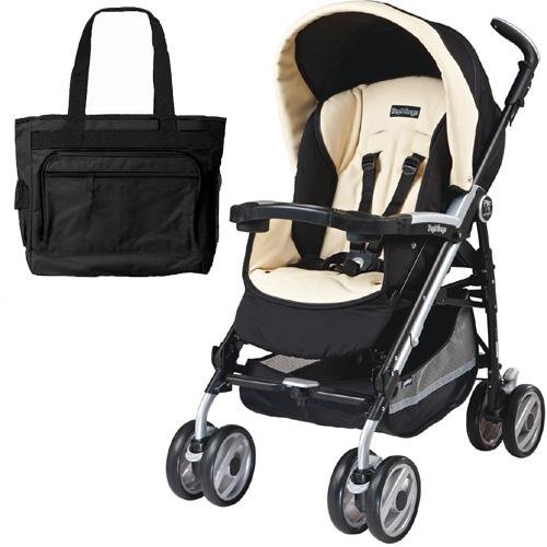 Peg Perego 2011 Pliko P3 Compact Stroller with Diaper Bag - Paloma
