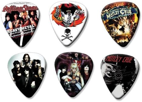 Motley Crue Set of 6 Loose Guitar Picks ( Collection C )