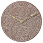 Paisley Clock Antique Black