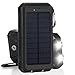 Solar Charger, Solar Panel Portable 8000mAh Dual USB Solar Battery Charger Power Bank Phone Charger with LED Light (Black)