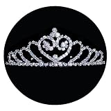 Bling Jewelry Rhinestone Crystal Bridal Tiara Headpiece Expanding Hearts