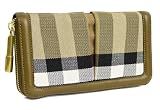 Burberry - Burberry Ziggy Check Canvas Envelope Zip Wallet 3207052
