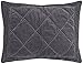 Rizzy Home QLTBQ4192CLGY2036 Sham, Charcoal Grey, King