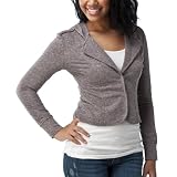 Mossimo Supply Co. Dark Heather Brown Knit Jacket - XL