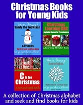 Christmas Books for Young Kids: A collection of Christmas alphabet and seek and find books for kids-From Free Kindle Books Library