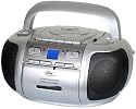 Elta 6733 Radio-Rekorder (CD/MP3/WMA-Player, USB/SD) silber
