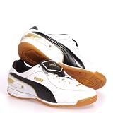 PUMA Men’s Esito Finale IT Soccer Shoe,White/Black/Team Gold,8 D US