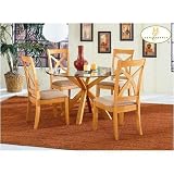 Home Elegance 5316N Natural Round Dining Table