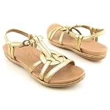 BORN Talca Gold Sandals Shoes Womens Size 9