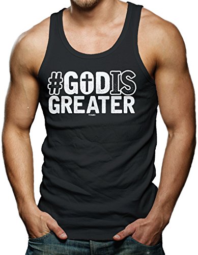 #GODISGREATER - God Is Greater Men's Tank Top T-shirt
