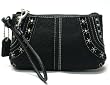 AUTHENTIC COACH SOHO STITCHED BLACK SIGNATURE WRISTLET 40968