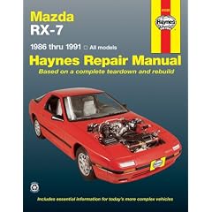 Mazda RX-7 (1986-1991) Automotive Repair Manual (Haynes Automotive Repair Manuals)