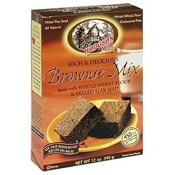 Hodgson Mill Brownie Mix with Whole Wheat Flour & Milled Flax Seed, 12-Ounce Units (Pack of 6)
