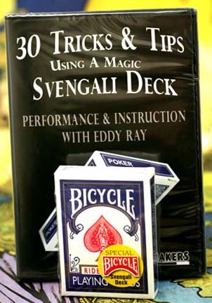 30 Tricks & Tips with a Svengali Deck DVD, Includes Bicycle Svengali Deck by US Playing Cards - Easy Magic Card Tricks