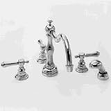 Newport Brass 3-1037/26 Polished Chrome 1030 Triple Handle Roman Tub 3-1037