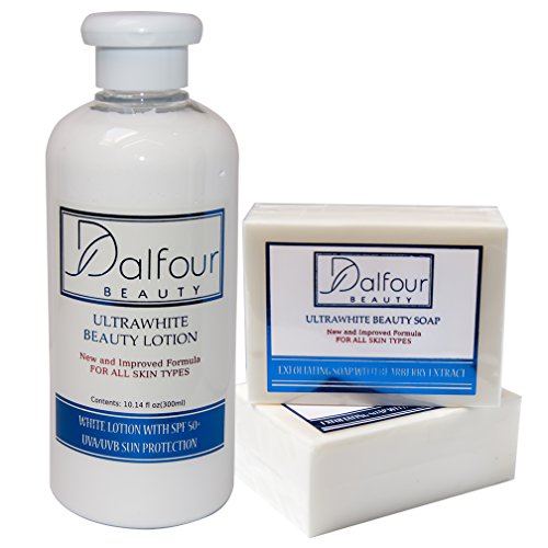 Dalfour Beauty Ultrawhite Set - Body Lotion with SPF50+ & Soap Dalfour Beauty Ultrawhite Set - Body Lotion with SPF50+ & Soap