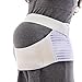 ilovebaby Pregnancy Support Belt, Maternity Belt - Support Waist / Back / Abdomen Band, Belly Brace Velcro Attachments, White Color, Size Large