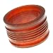 Amber Brown Wide Resin Bangle Bracelet