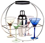 International Silver Radius 6-Piece Martini Set