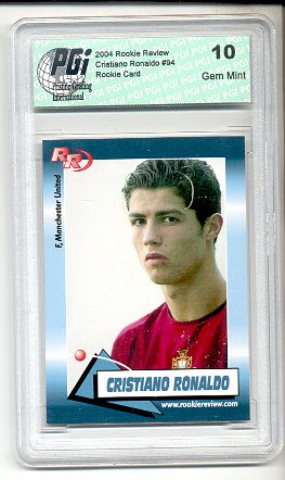 >> Cristiano Ronaldo Rookie Review card PGI 10 Portugal