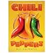 Chili Peppers Muy Caliente Tin Sign