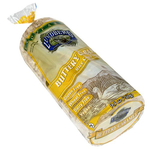 Lundberg Eco-Farmed Buttery Caramel Rice Cake, 9.5-Ounce Units (Pack of 12)