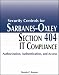 Security Controls for Sarbanes-Oxley Section 404 IT Compliance