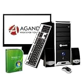 PC-Komplettpaket - AGANDO campo 1401as w7 mit 55cm (22) TFT, Tastatur, Maus, Speaker | AMD Sempron 140 2.7GHz | 4GB DDR2 | Nvidia GeForce 8100 | 500GB S-ATA2 | 22x DVD-Brenner | Sound | LAN | Windows 7 Home Premium | XXL Software-Paket | 3 Jahre Garantie