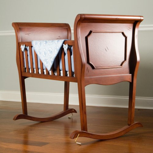 Kitchen: Brandy Sleigh Baby Cradle   10 107